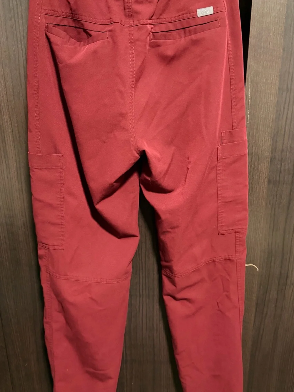 FIGS Men's Scrubs Cargo Pants Bottoms Burgundy Red Small PO #1699 T2001 Axim